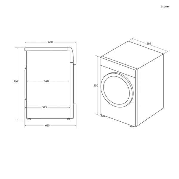 Haier I-Pro Series 3 HD90-A2939 tørretumbler Fritstående Front-læsning 9 kg Hvid
