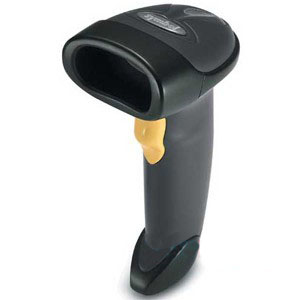 Motorola LS2208 Bar Code Scanner, 7 ft Black 1D Laser Musta