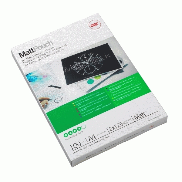 GBC Lamineringslomme A4 mat 100 micron