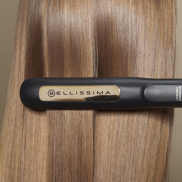 Bellissima Steam Ceramic & Keratin Suoristusrauta Höyry Musta, Kulta 1,8 m