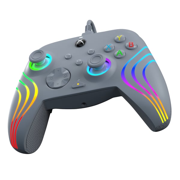 PDP Afterglow Wave Grå USB Spelplatta Analog / Digital PC, Xbox One, Xbox Series S, Xbox Series X