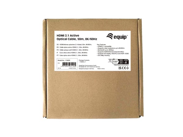 Equip 119455 HDMI-kaapeli 50 m HDMI-tyyppi A (vakio) Musta