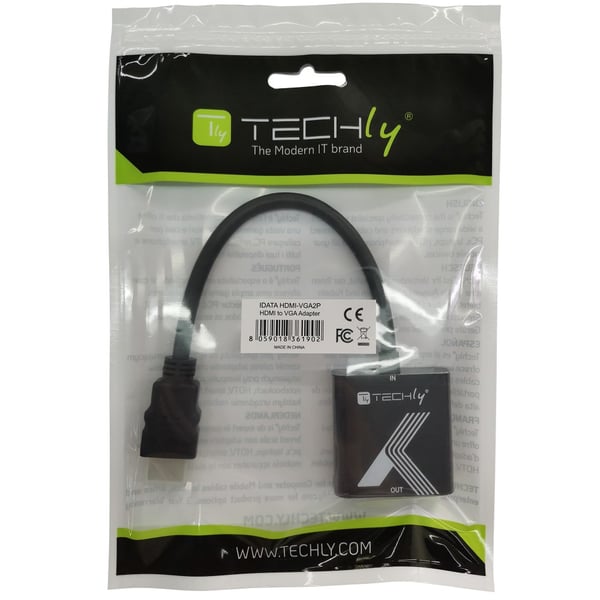 Techly IDATA HDMI-VGA2P video omformer 1920 x 1200 pixel