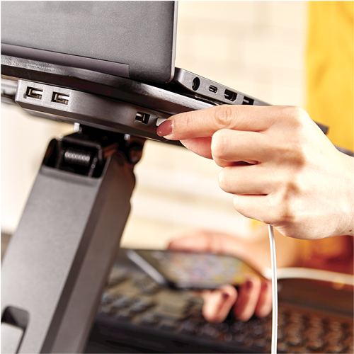 Fellowes 8064301 kannettavan tietokoneen teline Musta 48,3 cm (19")