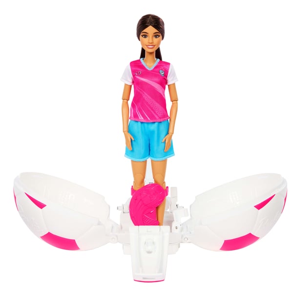Barbie TEAM Roll & Reveal Soccer Player Doll and Accessories