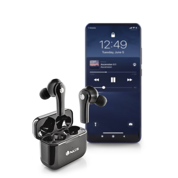 NGS ARTICA BLOOM Kuulokkeet Langaton In-ear Puhelut/Musiikki USB Type-C Bluetooth Musta
