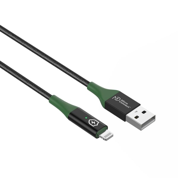 Microconnect MC-SMART USB A-L USB-kaapeli USB 2.0 1 m Musta