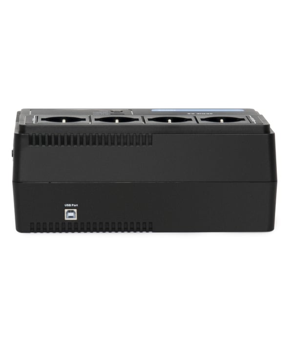 Vultech UPS700VA-XS UPS-enhed Interaktivt indgangsstik 0,7 kVA 390 W 4 AC stikkontakt(er)