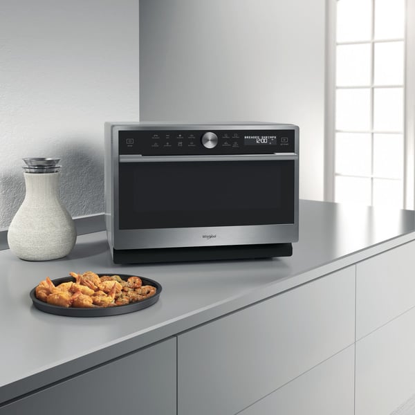 Whirlpool Supreme Chef MWSC 9133 SX Musta, Ruostumaton teräs Yhdistelmämikroaaltouuni Pöytämalli 33 L 1000 W