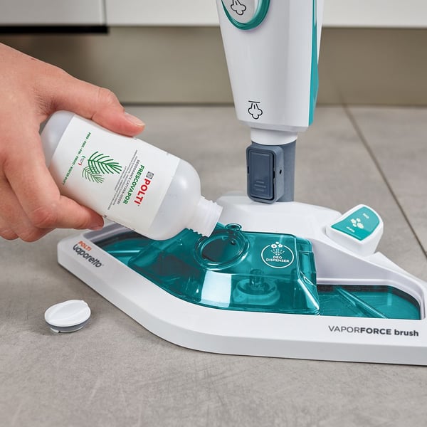 Polti Vaporetto SV450_Double Ångmopp 0,3 l 1500 W Turkos, Vit