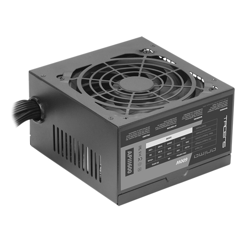 Tacens APIII600 strömförsörjningsenheter 600 W 24-pin ATX ATX Svart