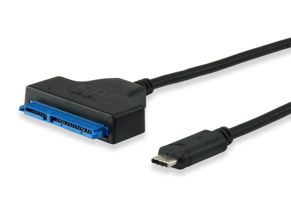 Equip 133456 SATA-kablar 0,5 m USB Type-C (USB 3.2 Gen 1) Svart