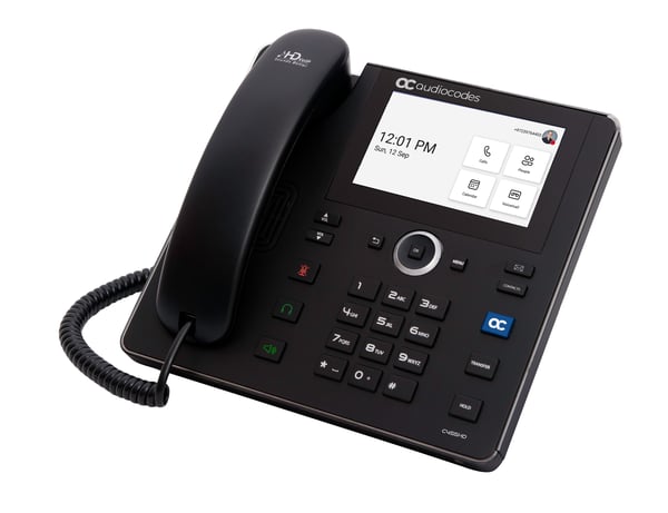 AudioCodes C455HD IP-telefoner Svart 8 linjer TFT