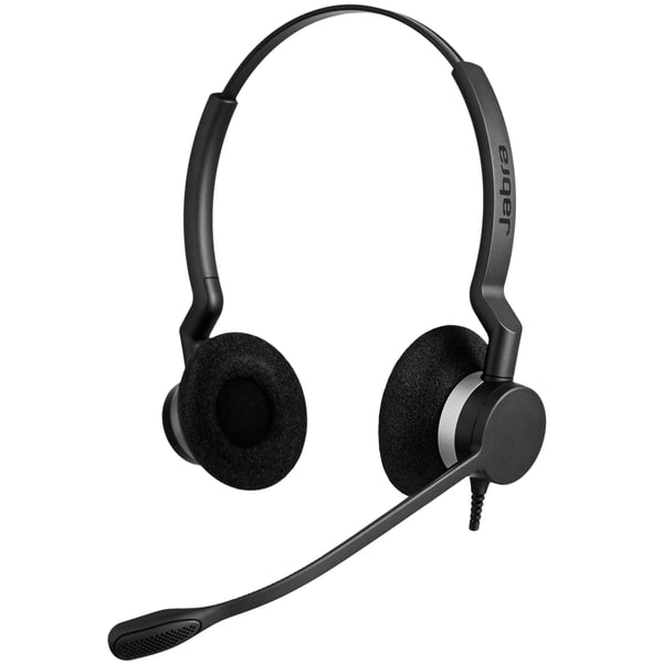 Jabra Biz 2300 Headset Kabel Huvudband Kontor/callcenter USB Type-A Svart