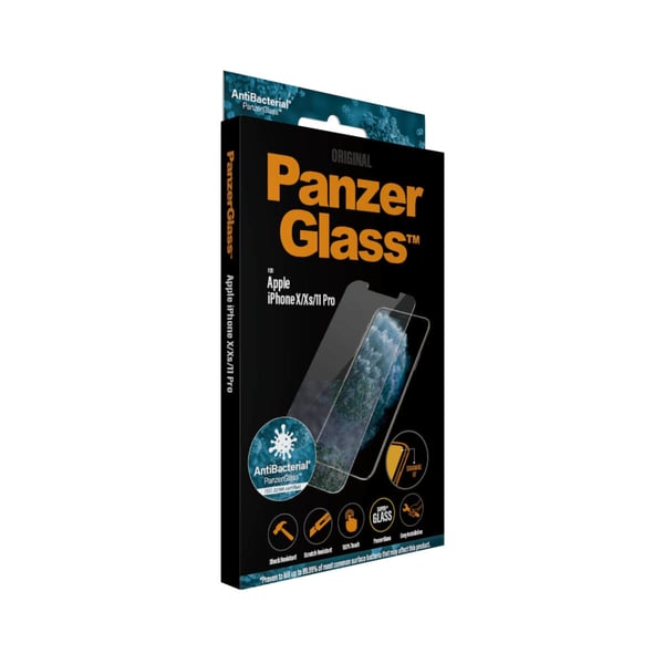 PanzerGlass ® Screen Protector iPhone 11 Pro | Xs | X | Standard Fit Kirkas näytönsuoja Apple 1 kpl