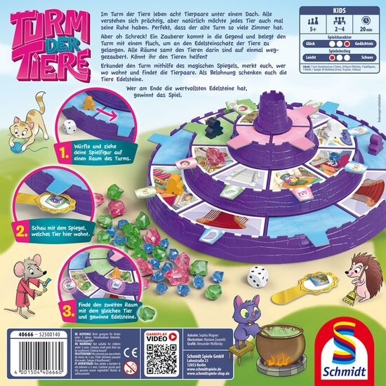Schmidt® Spiele Turm der Tiere 20 min Lautapeli