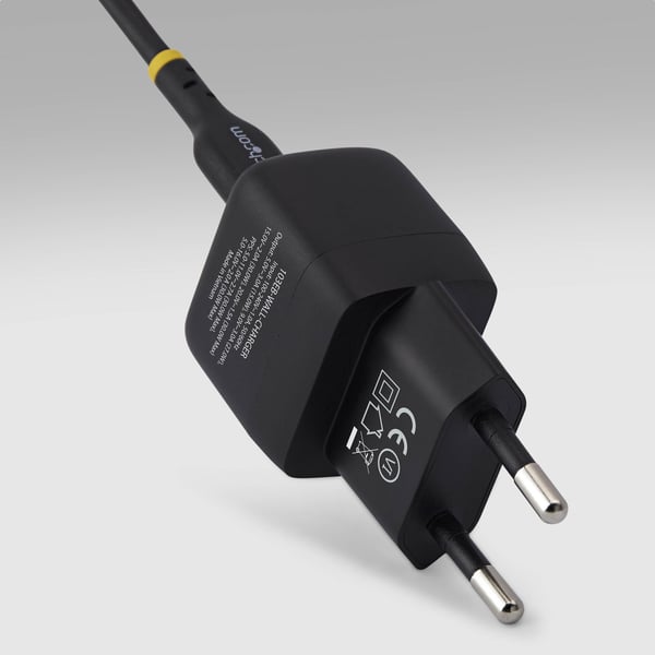 StarTech.com 103EB-WALL-CHARGER mobiililaitteen laturi Universaali Musta AC Pikalataus Sisätila