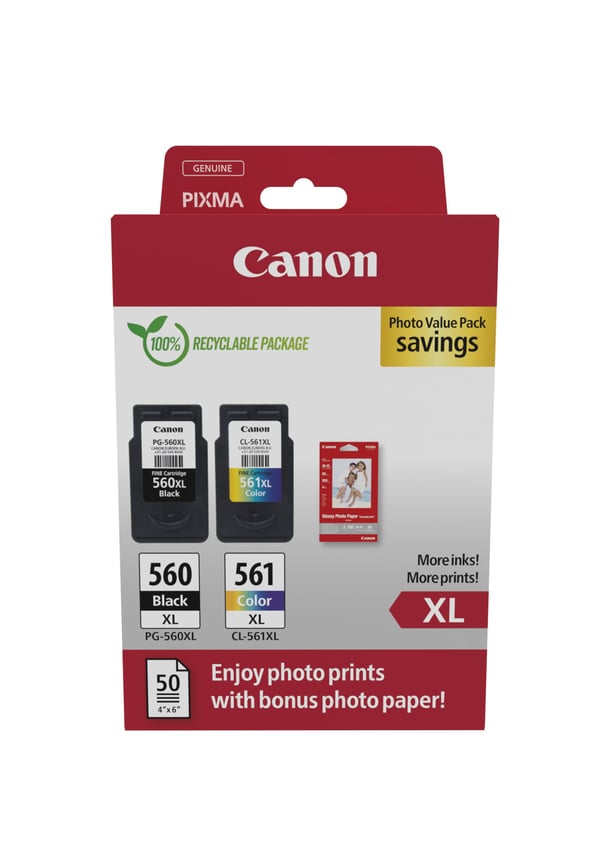 Canon 3712C008 mustekasetti 2 kpl Alkuperäinen Korkea (XL) värintuotto Musta, Syaani, Magenta, Keltainen