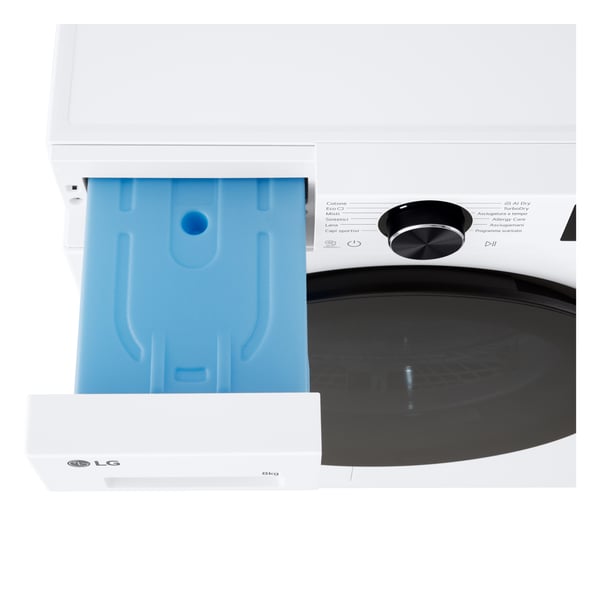 LG RHX7010TLB tørretumbler Fritstående Front-læsning 10 kg Hvid