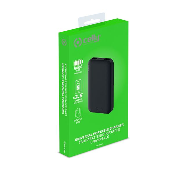 Celly PBE5000 Lithium-Ion (Li-Ion) 5000 mAh Sort