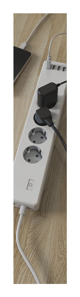 Hama 00176628 förlängningssladdar 1,7 m 4 AC-utgångar inomhus Vit