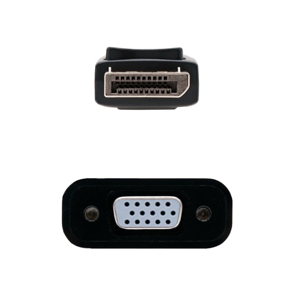 Nanocable 10.16.0602 videokabel adapter 0,15 m DisplayPort VGA (D-Sub) Sort