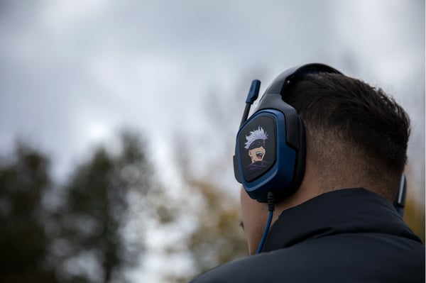 Konix KX JUJUTSU GAMING HEADSET Ledningsført Spil Sort, Blå