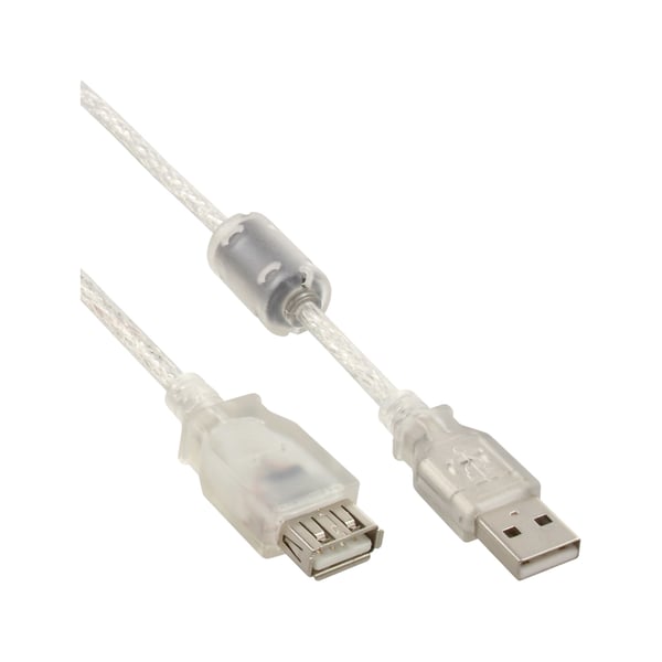 InLine 34618Q USB-kabel 2 m USB A 0,48 Gbit/sek. Transparent