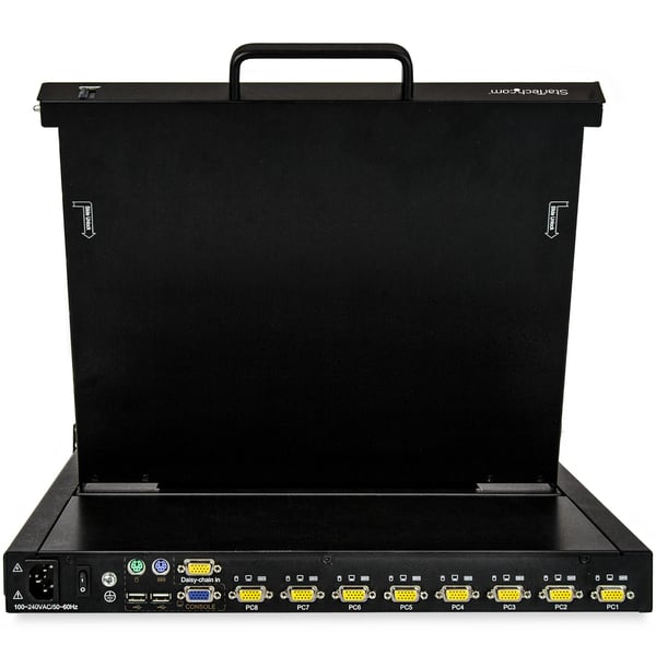 StarTech.com RKCONS1708K rack 43,2 cm (17") 1280 x 1024 pixlar Stål Svart 1U