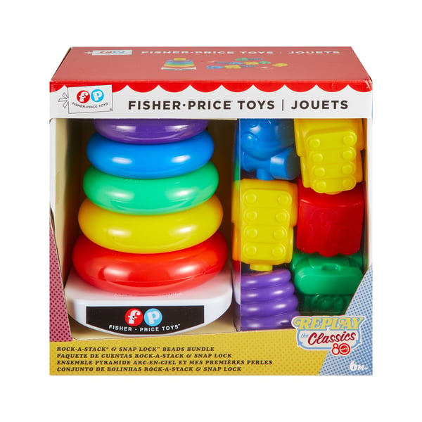 Fisher-Price Rock-a-Stack and Snap Lock Beads Bundle
