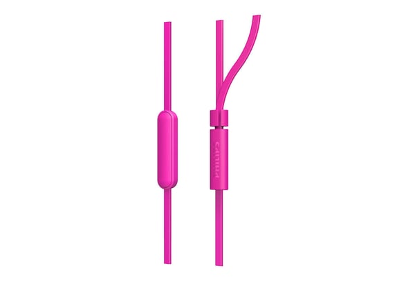 Philips TAE1105PK/00 kuulokkeet ja kuulokemikrofoni Langallinen In-ear Puhelut/Musiikki Vaaleanpunainen