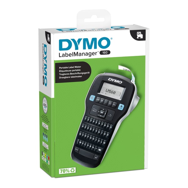 DYMO LabelManager 160 etiketprinter Termisk overførsel 160 x 160 dpi 12 mm/sek. D1 AZERTY