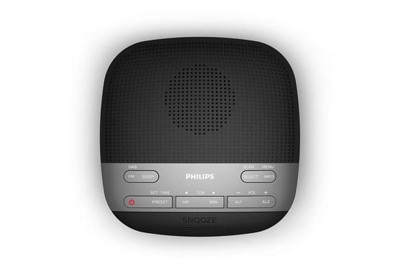 Philips TAR3505/12 radio Ur Digital Sort, Grå