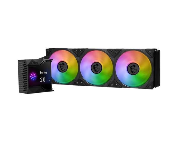 MSI MPG CORELIQUID D360 kylsystem för dator Processor Allt-i-ett vätskekylare 12 cm Svart 1 styck