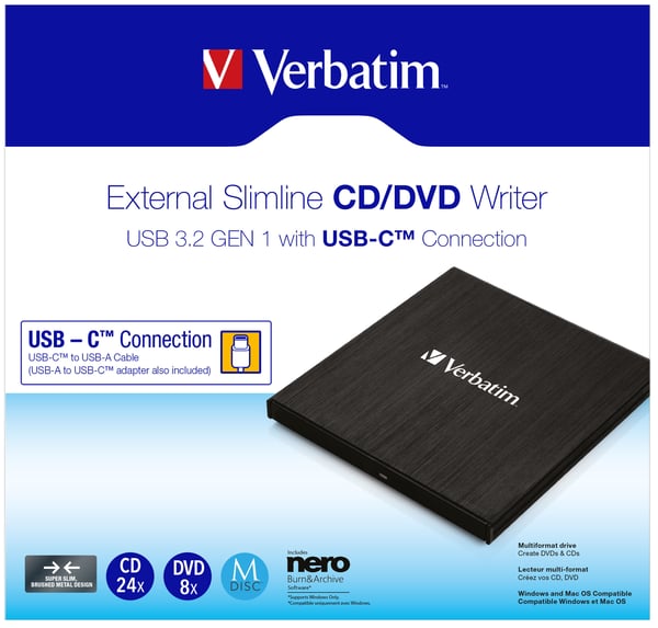 Verbatim 43886 levyasemat DVD±RW Musta