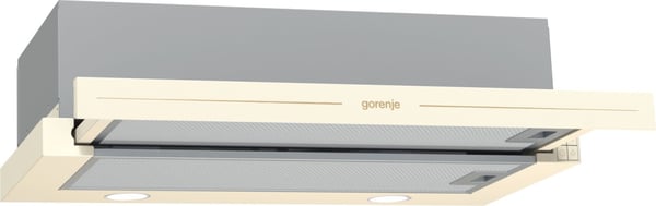 Gorenje BHP62CLI emhætte Semi indbygget (træk ud) Elfenben 435 m³/t