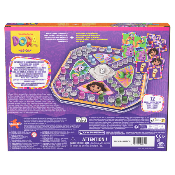 Games KOG KOL Pop Up Memory Match Dora GML Korttipeli