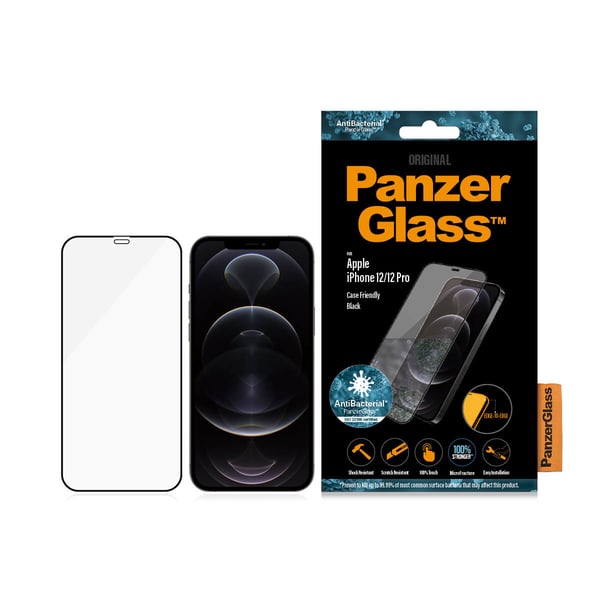 PanzerGlass ® Screen Protector iPhone 12 | 12 Pro | Edge-to-Edge Genomskinligt skärmskydd Apple 1 styck