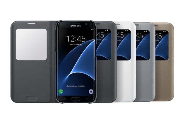 Samsung EF-CG935 mobiltelefon etui 14 cm (5.5") Flipetui Hvid