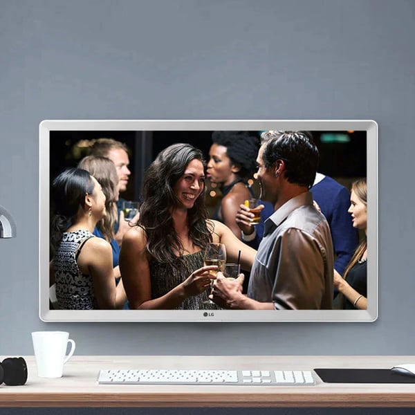 LG 24TN510S-WZ.API platta pc-skärmar 61 cm (24") 1366 x 768 pixlar HD LED Vit