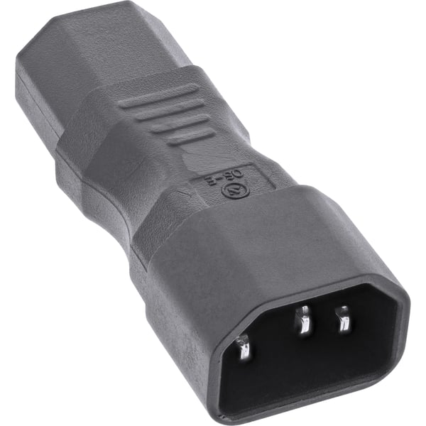 InLine 16723A strømstik adapter Sort