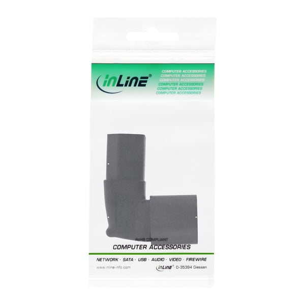 InLine 16723F strømstik adapter C14 Sort