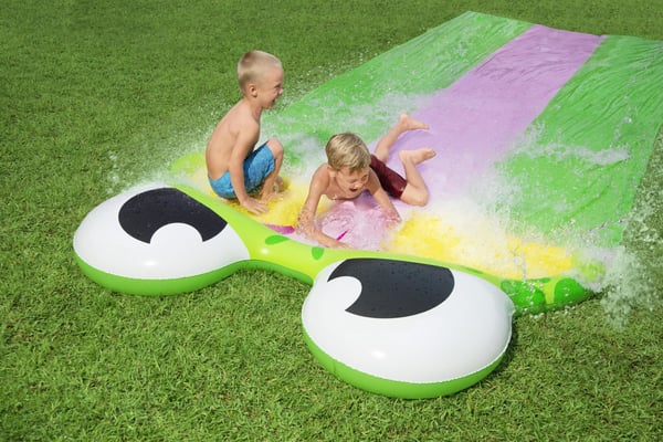 Bestway Trippel vattenrutschkana FROG H2O GO! Lång - 4.88m 52389