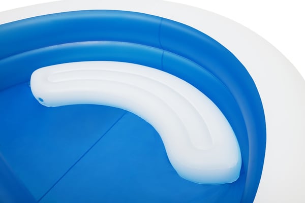 Bestway 54337 swimmingpool til over jorden Oppustelig pool Rund 850 L Blå, Hvid