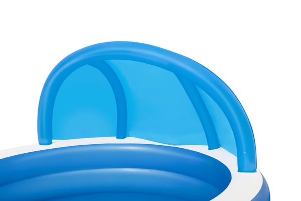 Bestway 54337 swimmingpool til over jorden Oppustelig pool Rund 850 L Blå, Hvid