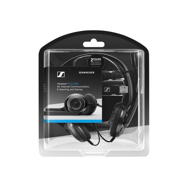 Sennheiser PC 8 USB Kuulokkeet Langallinen Pääpanta Toimisto/puhelukeskus Musta