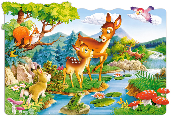 Castorland Little Deers 20 Maxi pcs Muotopalapeli 20 kpl Sarjakuvat