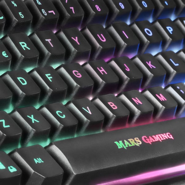 Mars Gaming MCPTKLES tastatur Mus inkluderet Spil USB Spansk Sort