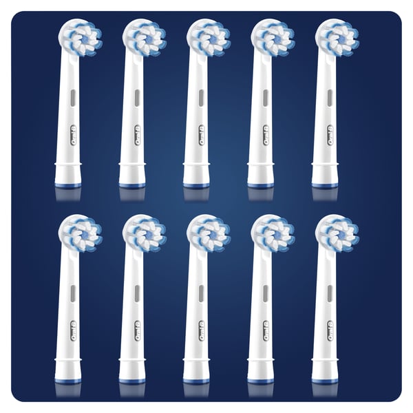 Oral-B Sensitive Clean 80339602 tandborsthuvuden 10 styck Vit