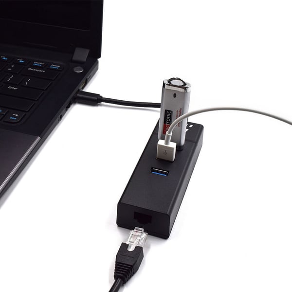 Ewent EW1141 kannettavien tietokoneiden telakka ja porttitoistin USB 3.2 Gen 1 (3.1 Gen 1) Type-C Musta